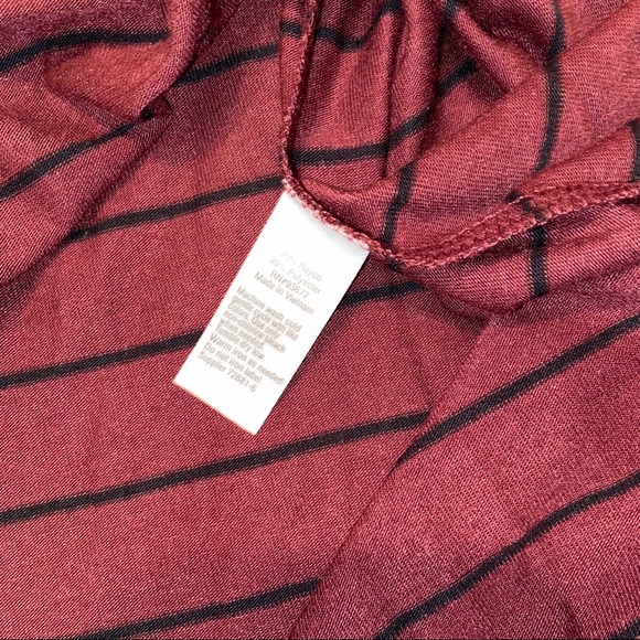 NWT Ana rusty brown black stripe tunic‎ shirt - Picture 9 of 10